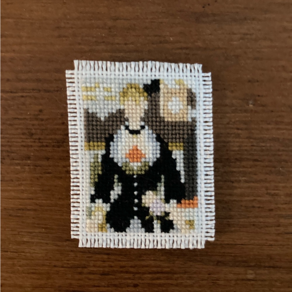 Manet’s “A Bar at the Folies-Bergère” in Mini Cross Stitch Art - Picture 2 of 4